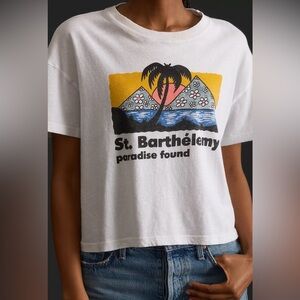 NWT MOTHER The Grab Bag Crop Tee
